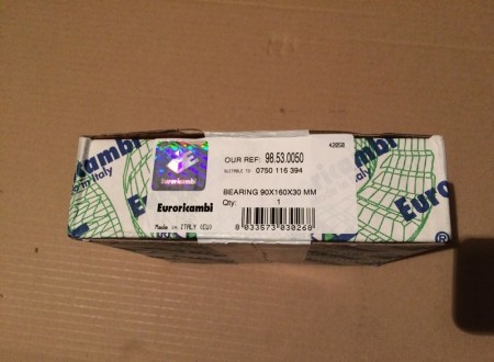 ПОДШИПНИК ШАРИКОВЫЙ 90&sbquo;0х160&sbquo;0х30&sbquo;0 (ст. 0750.116.002) Fersa